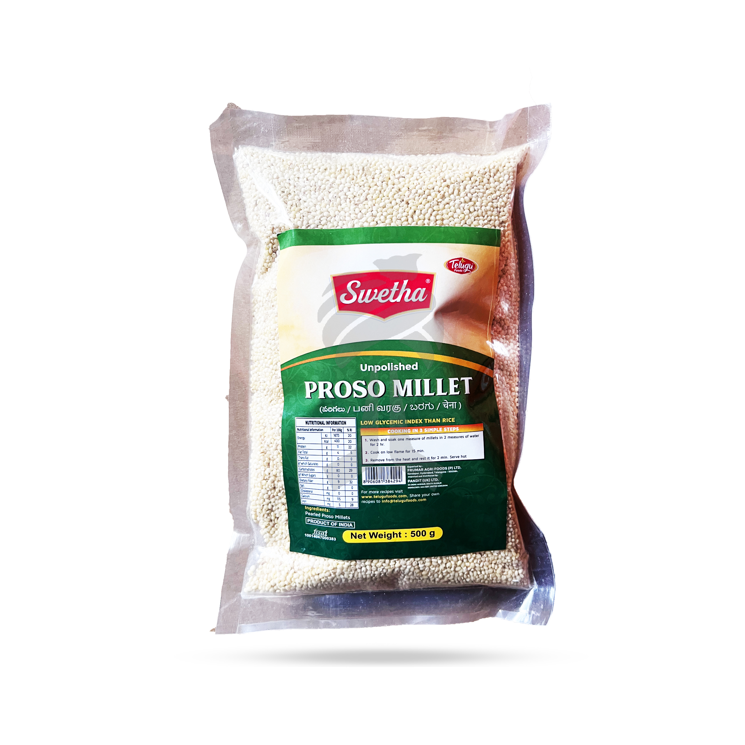 Telugu Foods Proso Millet – 500 Grams