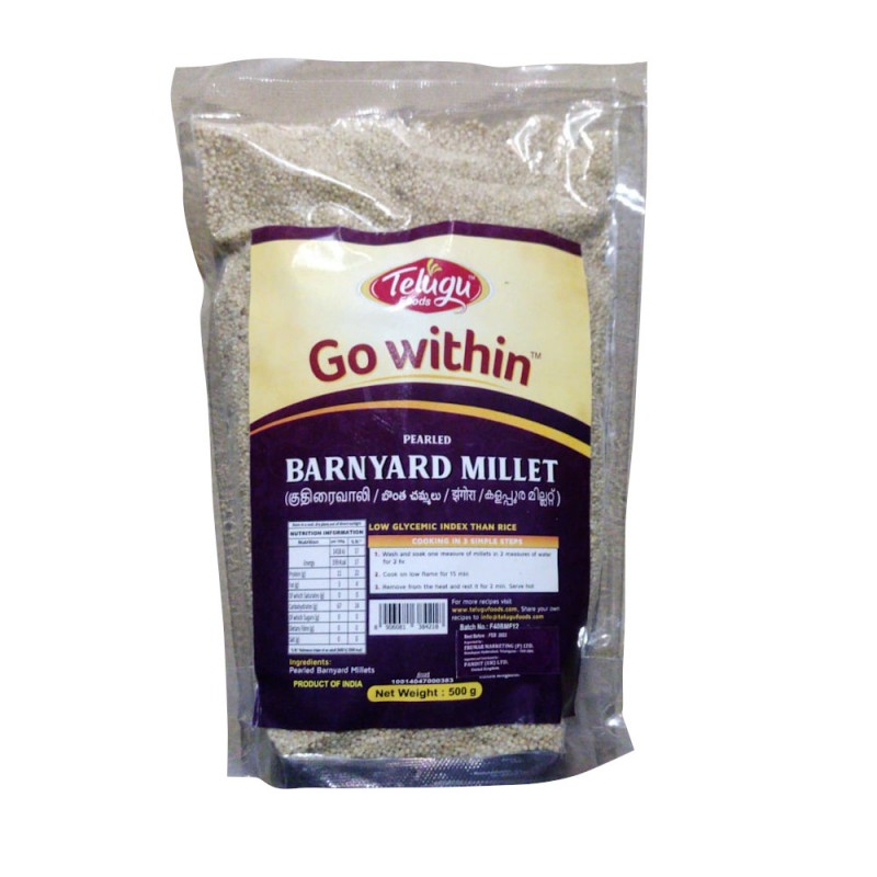 Telugu Foods Barnyard Millet – 500 Grams