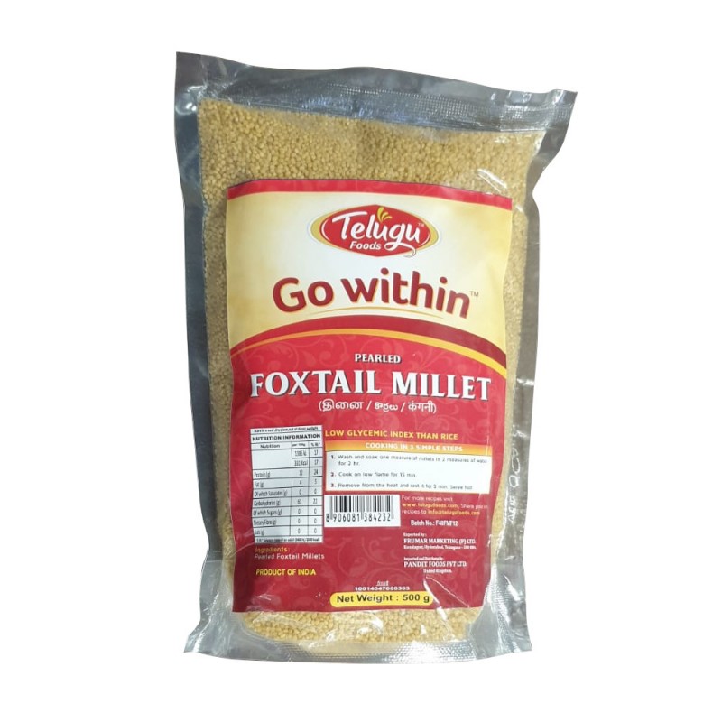 Telugu Foods Foxtail Millet – 500 Grams