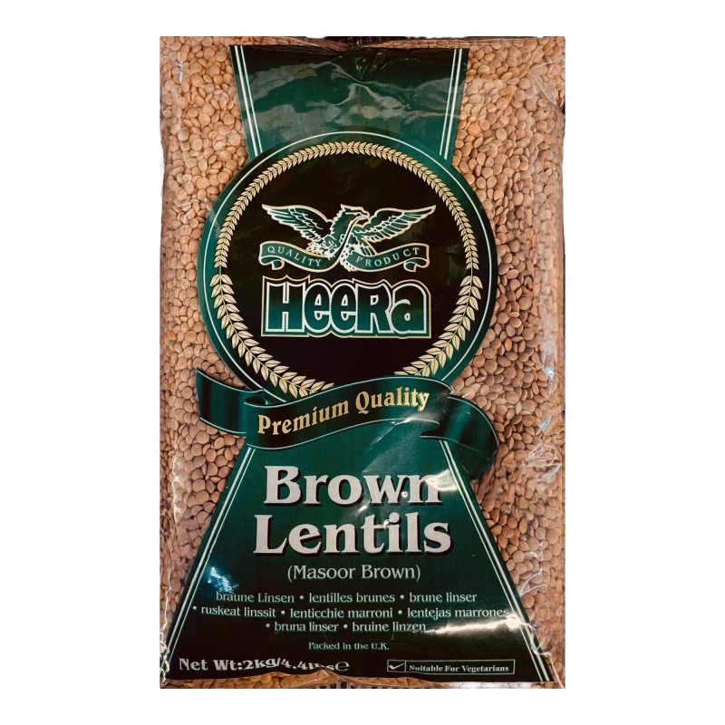 Heera Brown Lentils (Masoor Brown) – 1KG