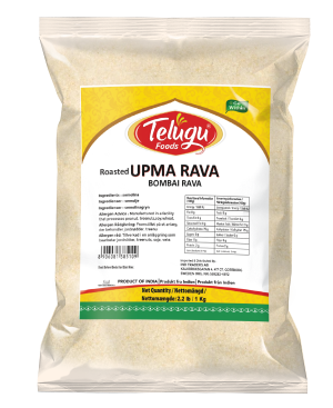 Telugu Foods Upma ( Bombay) Roasted Rava 1kg