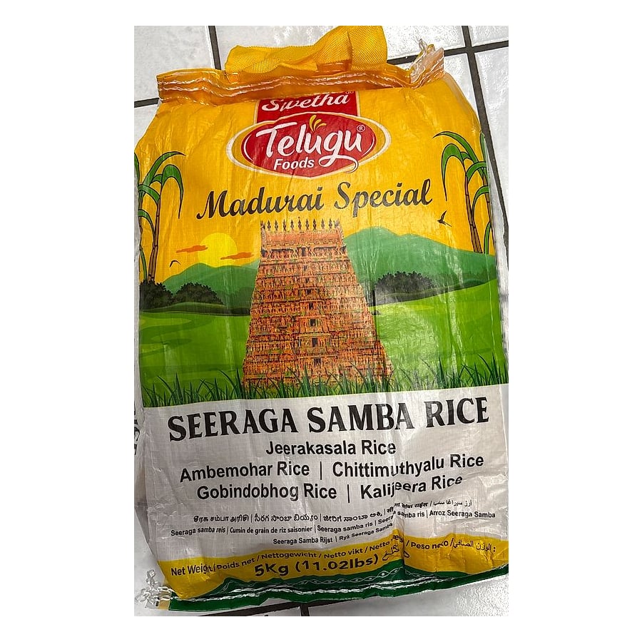 Telugu Foods Seeraga Samba Rice (Madurai Special)