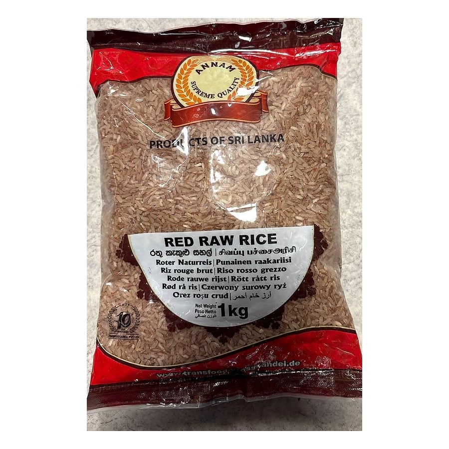 Annam Red Raw Rice (Sri Lanka)